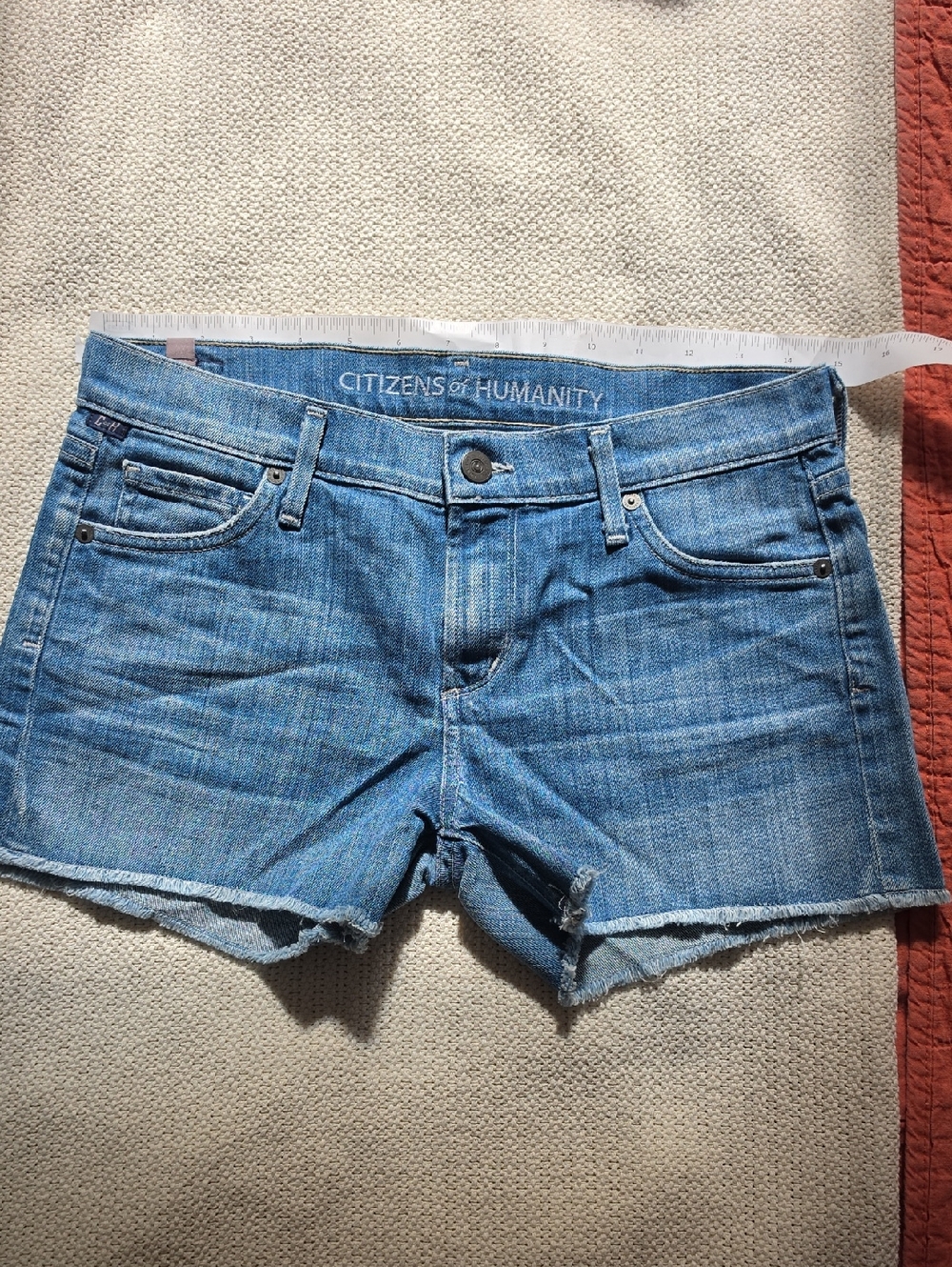 Citizens Of Humanity Light Blue Denim Cutoff Shorts